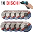 10 DISCO DA TAGLIO PER FERRO MINI FLEX 10 PEZZ DISCO PER METALLO 75 X 1.0 X 10