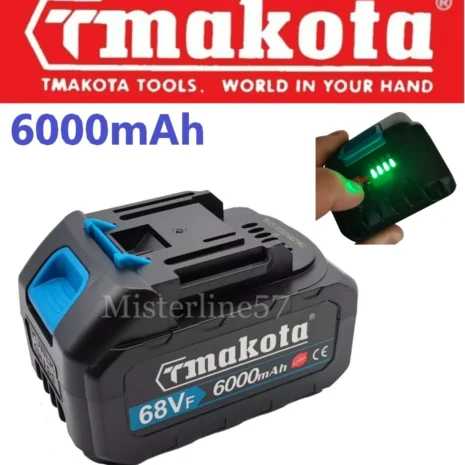 Batteria Ricambio Makota Macota Avvitatore Trapano Sega Tmakota 21V 26V 48V 68V