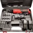 Cricchetto a Batteria Chiave Impulsi 2 Btterie valigetta set chiave + Accessori1