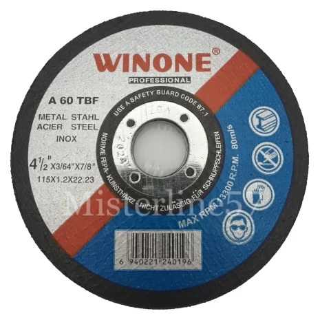 Dischi Abrasivo da Taglio Disco Per Ferro Smerigliatrice 115 1,2 X 22,23MM2