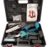 Kit Doppio Forbici + Mini Elettrosega motosega Potatore Tagliarami Batteria 36VF3