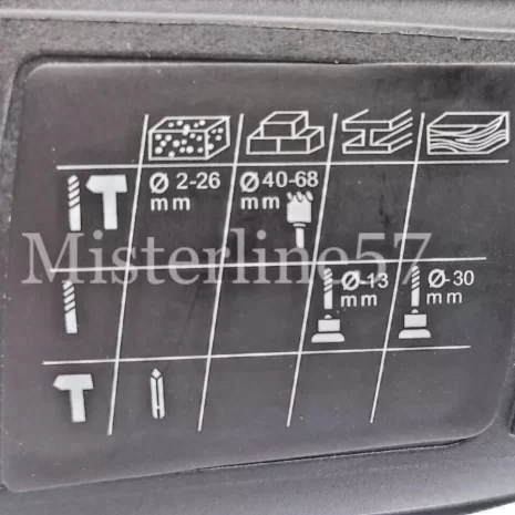 Tassellatore A Batteria 2 Batterie Martello Demolitore Percussione Trapano SDS6 Tassellatore A Batteria 2 Batterie Martello Demolitore Percussione Trapano SDS6