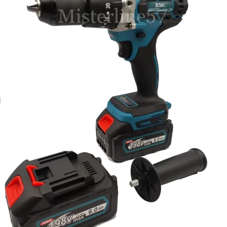 Trapano Avvitatore A Batterie Litio Percussione 2 Batterie Mandrino 13 Metallo1 Trapano Avvitatore A Batterie Litio Percussione 2 Batterie Mandrino 13 Metallo1