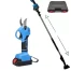 kit Potatura Asta Telescopica + Forbice a batteria 2 Batterie 48vf Taglia Rami1